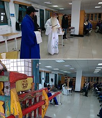 芹壁素人京劇團為4月南竿公演展開第3次全劇彩排。(圖/文:陳鵬雄)