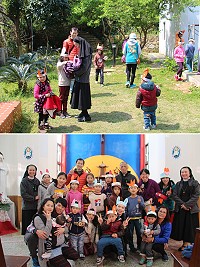 復活節馬港天主堂快樂尋彩蛋,將福音精神傳承給孩子。(圖/文:吳嘉榮)