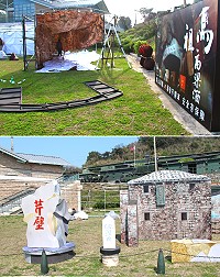 馬祖燈區將再次閃耀馬祖,馬管處正進行燈區各項布置作業。(圖/文:吳嘉榮)