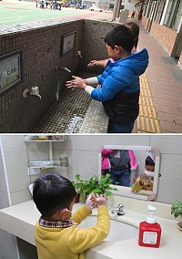 　衛生局自3月起全面展開全縣國小及幼兒園查核洗手設備及衛教情況。（圖／文：吳嘉榮）