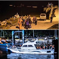 今年北竿2艘娛樂漁船「海上看藍眼淚」2日晚間首航,分別從橋仔、白沙出航。(圖:北竿藍眼淚粉絲團)