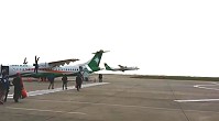 昨日上午立榮加班機、頭班機先後起飛,到末班已有空位,清明連假疏運正式告一段落。(圖:本報編輯部)