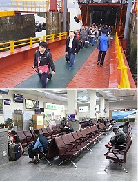 空中交通持續受到霧氣影響，遊客紛紛選擇「臺馬輪」往返台馬。（圖／文：吳嘉榮）
