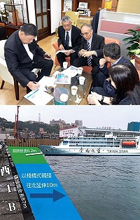 為「臺馬之星」靠泊基隆港船席便利及避免等候入港靠泊下船,陳雪生13日與台灣港務公司等相關單位在立院研商,要求妥適處理。(圖:立委陳雪生國會辦公室)