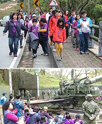 　迎接兒童節連續假期，仁愛國小舉辦全校春遊，大砲連精實砲操演練，小學生感受震撼體驗！。（圖：仁愛國小、吳嘉榮）