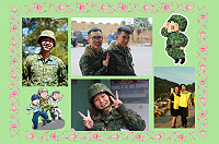 軍旅中最開朗的笑容