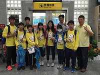 　北竿聯隊出發參加30日在桃園舉辦的第7屆全國樂樂棒決賽。（圖／文：陳鵬雄）