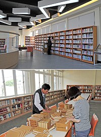 　眾所期待的中正圖書館新館4日重新開幕，提供民眾、駐軍更優良視聽閱覽空間，館方人員正全力準備開館事宜，當天也特別規劃剪綵儀式、2場魔力鼓偶劇表演及創意思考心智圖訓練等閱讀推廣活動，歡迎親子踴躍前往欣賞。（圖／文：曹重偉）