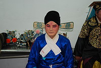 　芹壁村長陳世飛於《龍鳳閣》中擔綱演出要角兵部侍郎楊波。（圖／文：楊凱棻）