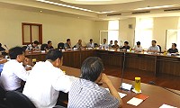 　2016榕馬會談昨天在民俗文物館舉行，雙方討論各項議題。（圖／文：吳嘉榮）