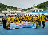 大陸福建省連江縣自行車運動協會一行23人抵達馬祖,展開4天3夜馬祖單車之旅。(圖:馬祖自由車委員會提供)