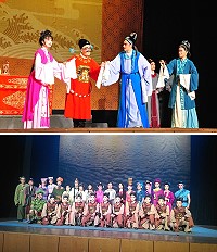 　福建省實驗閩劇院公演圓滿落幕，選在母親節上演《六斤四》、《媽祖的傳說》，帶給觀眾滿滿感動。（圖：馮紹夫、文化局）