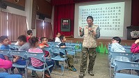 　「走海人聲」來到莒光，與敬恆師生分享海洋生態保育的重要性。（圖／文：宋幸儒）