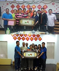 　莒光鄉慶祝母親節，西莒曹賽娟女士、東莒陳瑞金女士接受表揚。（圖：宋幸儒、莒光鄉公所）