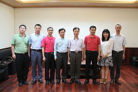 　大陸廣東省珠海市人民政府台灣事務局長曾谷（圖右3）一行昨天來馬文化交流考察。（圖／文：吳嘉榮）