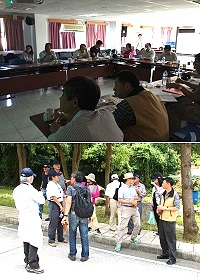 104年度城鎮風貌型塑整體計畫工程督導考核及績效評鑑會議,12日在北竿塘岐老人活動中心舉行。(圖/文:吳嘉榮)