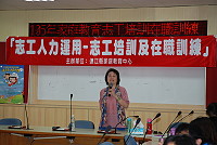 　教育局家庭教育中心舉辦「親職教育－愛意互動共學習」講座，邀請親職教育專家高淑清講授親子互動的訣竅。（圖／文：楊凱棻）