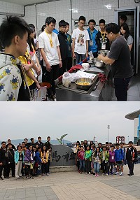 馬中舉辦來去馬祖住一晚-高中生活體驗營,讓學生了解馬祖教學環境。(圖/文:吳嘉榮)