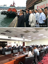 昨日舉行船隻靠泊基隆改善方案會議,台灣港務公司同意連江縣提案,將於西1B碼頭加設棧橋式碼頭,讓「臺馬之星」、「臺馬輪」以船艏跳板供民眾下船,進行人車分流。(圖:交通局提供)