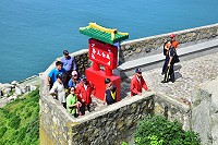 　東引鄉民代表會、鄉公所前進「太白天聲」考察，了解改善工程施作成效。（圖／文：陳其敏）
