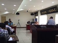　北竿鄉代會展開第一天鄉政總質詢議程。（圖：北竿鄉代會）