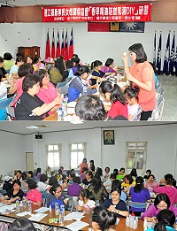 　為讓惱人的蚊子自動遠離，連江縣新移民女性關懷協會特邀請手工藝達人蔡誘玲指導大家製作香草精油防蚊乳液。（圖／文：曹重偉）