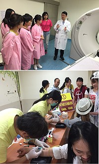 馬祖在黃岐線開通後,衛生局、縣立醫院推動陸客精緻旅遊健檢首發團5日上午半天時間,20人接受健檢及服務,他們說,專案健檢很方便及感受貼心尊嚴。(圖:連江縣衛生局提供)