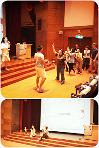 　「馬祖在地戲劇表演人才培訓計畫」本週課程適逢端午連假延期上課，文化局鼓勵學員多介紹親友加入劇場世界。（圖：縣府文化局）