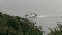 南竿籍漁船使用高亮度LED集魚燈,強大光害嚴重影響夜間觀賞「藍眼淚」。(圖:漁民提供)