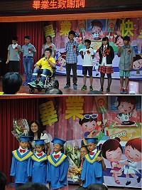 塘岐國小及附設幼兒園13位小朋友開開心心畢業,準備迎接更多彩多姿的學習新階段。(圖/文:陳鵬雄)