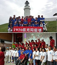 闊別近40年再相聚,敬恆校友回校重溫校園時光。(圖:宋幸儒、陳建光)
