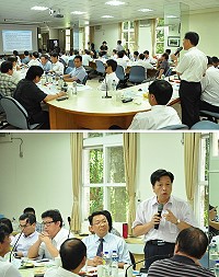 6位立法委員、交通部長賀陳旦及所屬部門首長,組成龐大交通觀光考察團抵馬視察,針對馬祖交通改善方針給予正面回應。(圖/文:馮紹夫)
