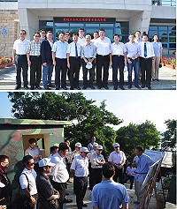 立法院交通委員會昨日進行地區觀光考察,前往馬管處、55軍事據點、媽祖文化園區參觀,對馬祖觀光發展給予正向肯定。(圖/文:馮紹夫)