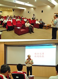 中華電信、縣府對馬祖地區通信發展成效與推廣進行提案簡報,國家通訊傳播委員會主委石世豪率領多位委員以及多位通訊業者與會。(圖/文:馮紹夫)