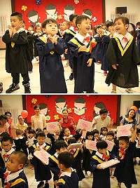 小天使幼兒園昨天舉行第11屆畢業典禮,幼兒園也劃下圓滿句點。(圖/文:吳嘉榮)