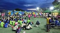 105年連江縣全縣童軍大露營昨天在西莒敬恆國中小熱鬧舉行。(圖:宋幸儒)