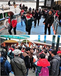 大量陸客往返榮景不再,小三通兩馬航線已面臨停航危機,業者也只能苦撐。(圖:本報資料室)