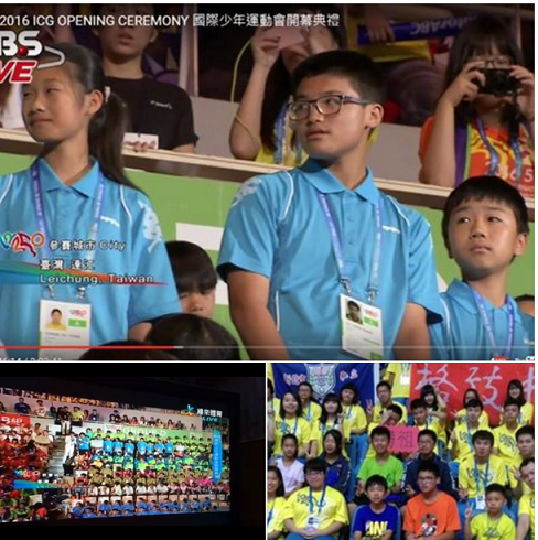 連江縣位選手代表隊參加2016新北市國際少年運動會,圖為出席12日開幕典禮及領隊教育局長陳冠人接受訪問。(圖/劉秀玲)