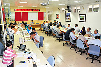 　連江縣政府召開105年第3次擴大主管月報，縣長劉增應強調環境是我們的根本，肯定各鄉能從基層落實節能減碳，努力用心提升各鄉環境品質，讓遊客鄉親都能享受更好的生活、旅遊環境。（圖／文：曹重偉）