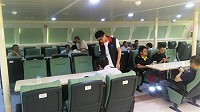 「臺馬之星」左、右主機21日測試正常運作完畢,相關部門及人員登船會檢後進行記錄。(圖:馬祖連江航業公司)