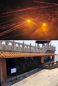 精彩刺激的萬平操演實彈射擊又來了!7月29日預演及8月1日正式演練,兩天都開放遊客鄉親參觀,漫天火網保證讓您印象深刻;演練時間為晚間7時至9時,請提前30分鐘前往馬祖境天后宮廟前廣場欣賞並遵守相關規定。(圖/文:曹重偉)