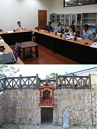 媽祖宗教園區之祈福坑道施作工程細部設計說明會昨天討論坑道美化、周邊環境改善事宜。(圖/文:吳嘉榮)