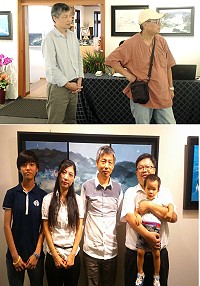 邊城振輝於市長官邸藝文沙龍舉辦「夜馬祖」油畫個展,希望將馬祖島民共同的記憶,藉由手中的畫筆傳遞感動;展出期間包括許多知名畫家及親朋好友都來捧場,讓他備感溫馨。(圖:邊城振輝)