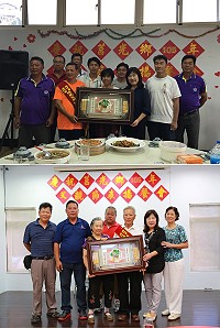 　莒光鄉慶祝父親節，西莒陳家泉先生、東莒曹祥仙先生接受表揚。（圖／文：宋幸儒、曹以鋒）