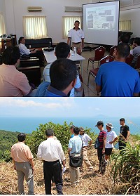 　連江縣南竿四維生態渡假園區興建營運移轉案招商說明會，昨天在四維村老人活動中心舉行。（圖／文：吳嘉榮）