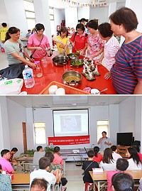 「食農教育宣導暨有機(在地)飲食宣導活動」,讓鄉親體驗不同有機在地飲食。(圖/文:宋幸儒、曹以鋒)