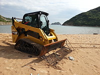 　北竿鄉公所改良沙灘環保車，試用後效益明顯提升。（圖／文：陳鵬雄）