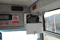 　打造馬祖無線網路島，南北竿公車上裝設無線WiFi供軍民、遊客使用。（圖／文：馮紹夫）