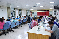 　教育局昨日召開縣運第3次籌備會工作協調會議，各組在會中報告目前籌備工作進度。（圖／文：楊凱棻）