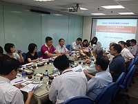 縣府建設局與經濟部工業局會談會議昨天舉行,食品所說明1至8月馬祖輔導工作概況,並討論未來輔導規劃事項。(圖:建設局)